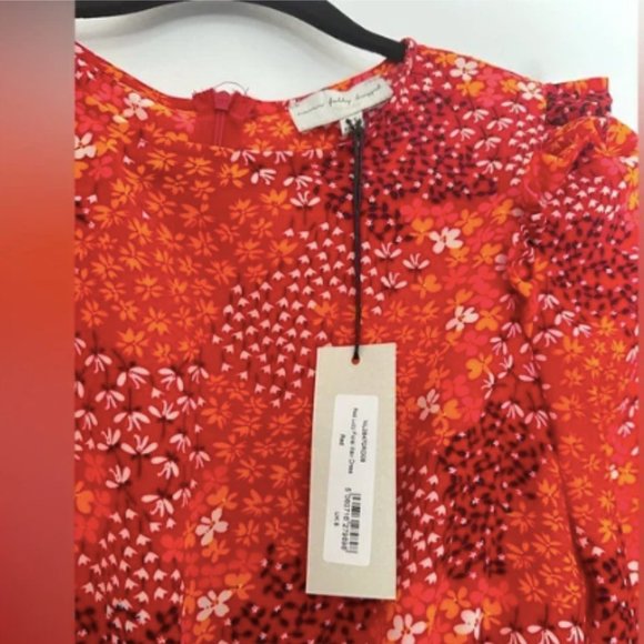 Red Floral Midi Dress - Never Fully Dressed - Picture 2 of 4